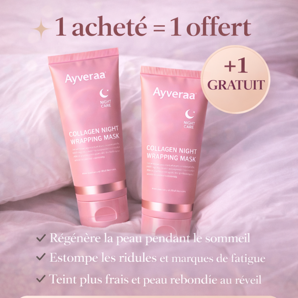 Masque de Nuit au Collagène Ayveraa - Anti-Âge Glass Skin
